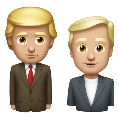 Donald trump with Vladimir poutine sticker