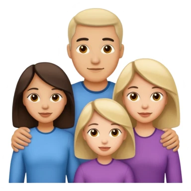 Light skin Hispanic family of 6 mom, dad, two 20 yr old daughters, 20 year old son, and 10 year old daughter sticker