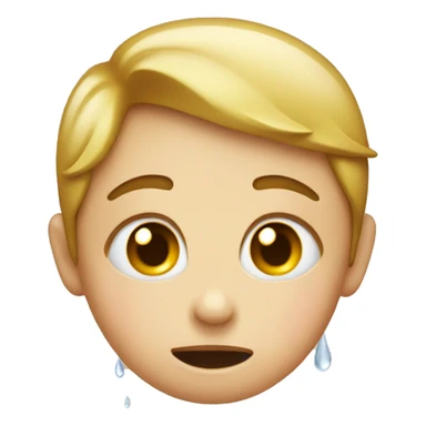 Little Tears emoji wirh heart beside it sticker