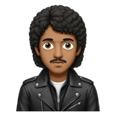 Phil Lynott (1949-1986) with long dark brown hair sticker