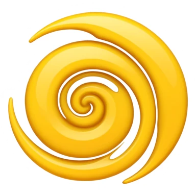 Thin Yellow swirl sticker