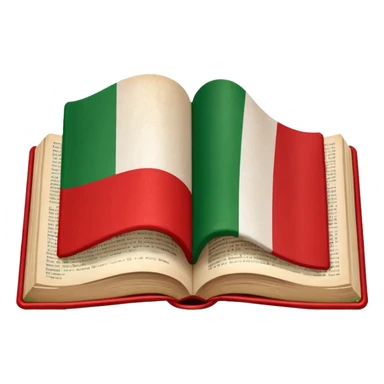 italian austrian flags in a dictionary sticker