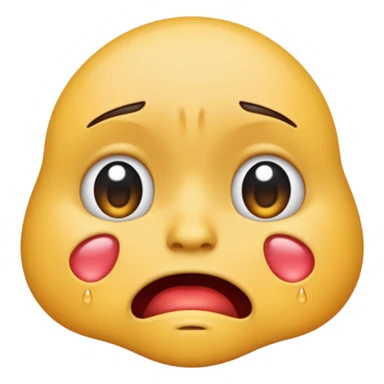 A crying emoji that is drepatic looking sticker