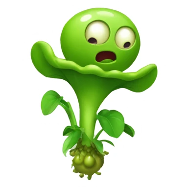 a peashooter of planta vs zombies sticker