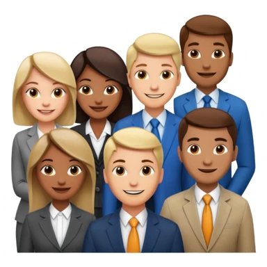 corporate social responsibility for large enterprise team but not wearing casual clothes sticker