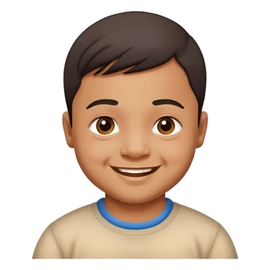 Indian boy with Down syndrome sticker