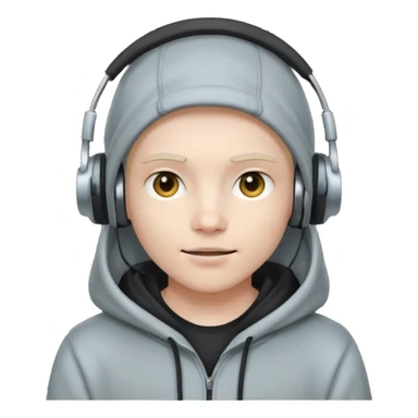 HACKER WITH HEADSET  sticker