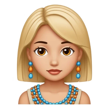 Bead Pattern Girl sticker