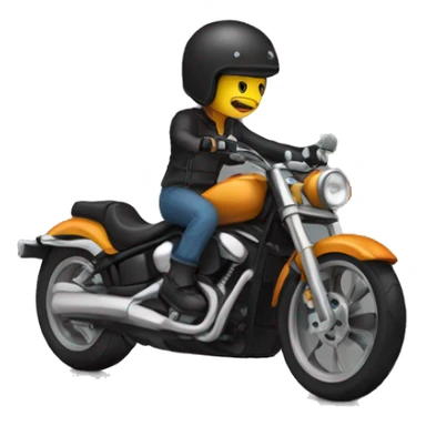 biker with a black helmet sticker
