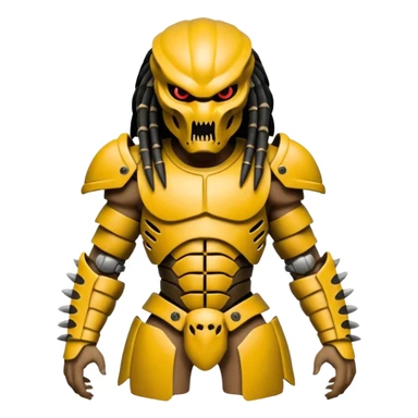 Predator from movie predator with bone armor sticker