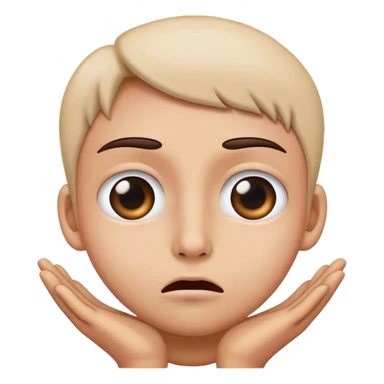 Emoji pleading sticker