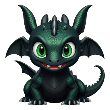 Dragon named toothless from how to train your dragon sticker