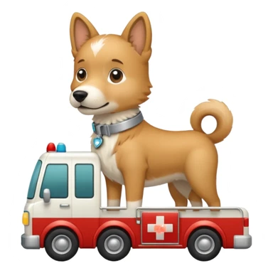 Medical Dog in ambulance sticker