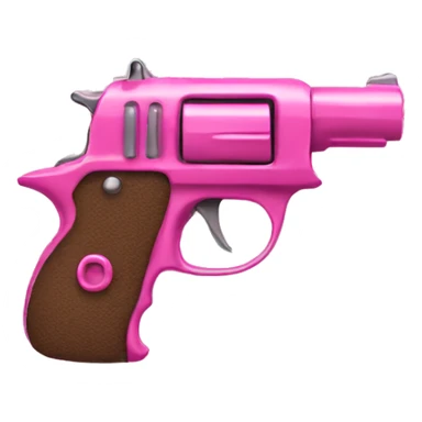 pink pistol with a pink ribbon sticker