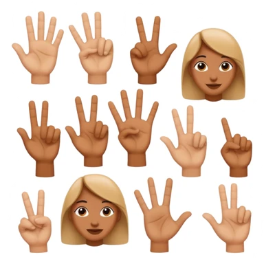 25 in asl signs sticker