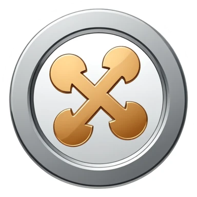 Minimal line-art icon of a small broken coin or downward arrow inside a circle, clean modern style, simple outlines, no background, transparent, represents “losses / setbacks sticker