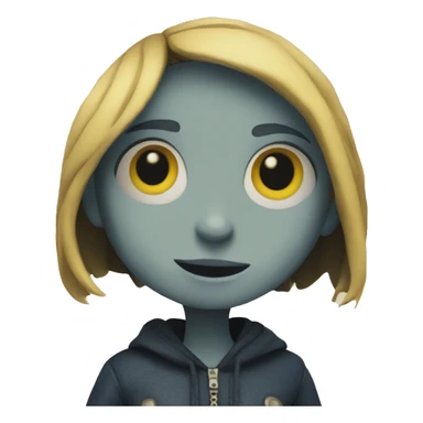 Coraline doll sticker