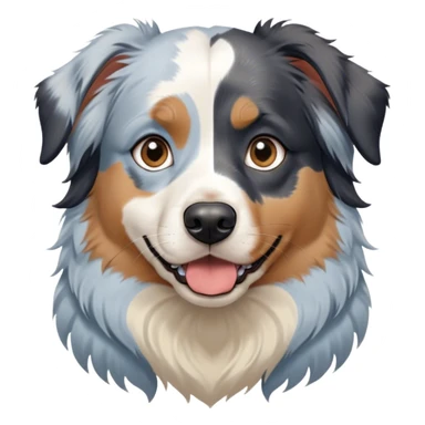 Blonde girl with a black tricolor australian shepherd on one side and a blue merle australian shepherd on the other side sticker