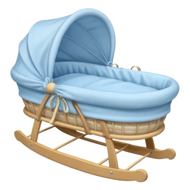blue baby bassinet sticker