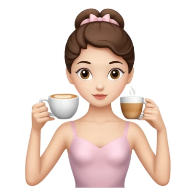 ballerina cappuccino sticker