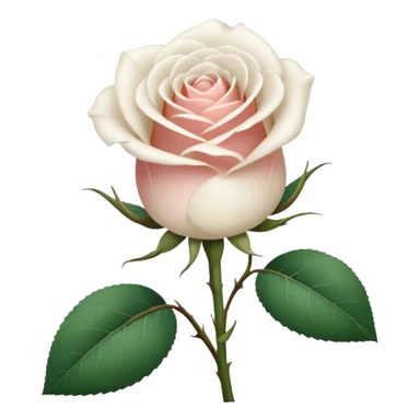 white rose, without green leaves, just flower sticker