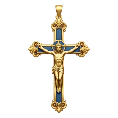 crucifix pendant sticker