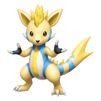 Ampharos-Zeraora-Elekid-fusion sticker
