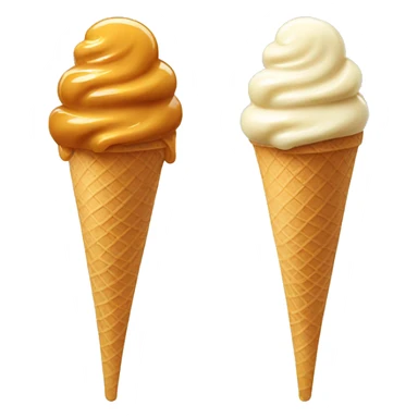 Swirl Ice cream Caramel sticker