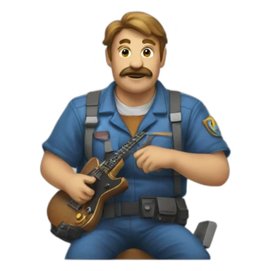 Un croisant sur une manette sticker