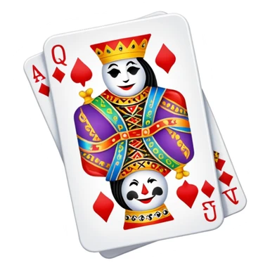 Canasta card game with wild cards and jokers sticker