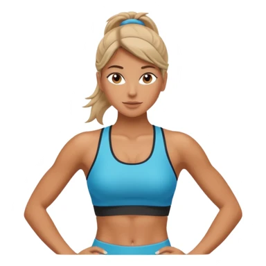 Chica fitness sticker