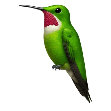 green mango is a large species of hummingbird Reinita Puerto Rico  sticker