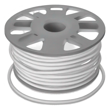 Filament Spool, top and bottom in white sticker