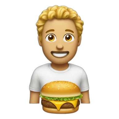 Kasimir eat a mc donald sticker