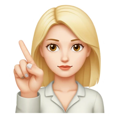 Frau mit mittelfinger sticker