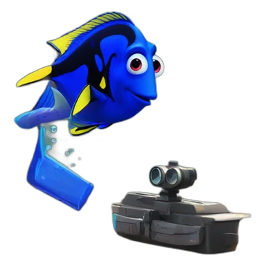 finding dory playing fortnite sticker
