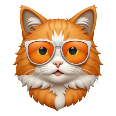 Cat wearing sunglasses and he has a sign on top of him saying "niall and arhaan are stupid" sticker