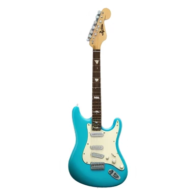 A model of the fender American pro dark night guitar sticker