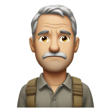 Australian dad but mad, not smiling sticker