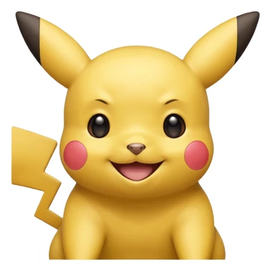 Ash’s Pikachu (hairless) smile ng sticker