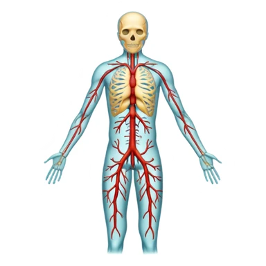 human body nerves sticker