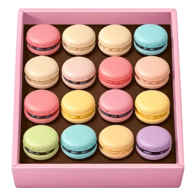a box of single line of macaron



















 sticker
