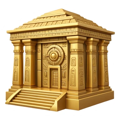 Annunaki gold ancient tech station bulding sticker