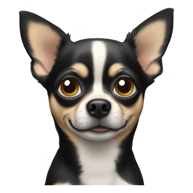 chihuahua noir qui pleure sticker