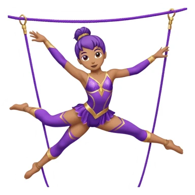 Acrobat – Slim performer mid-flip or balancing on rope sticker