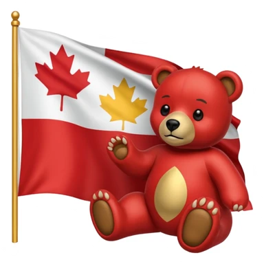 california and canadian flag merged bring more aspects of califonia sticker