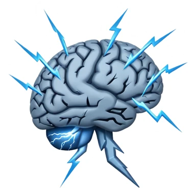 brain with lighting bolt sticker