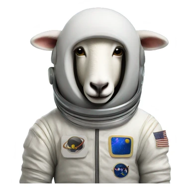 sheep in spacesuit sticker