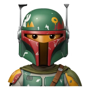 Evil boba fett sticker