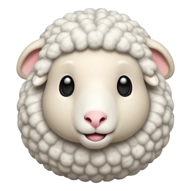 Sheep 3D emoji png sticker